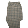 Mens Pants Joggers Brown Black White Plaid Drawstring Loose Harem Casual XL