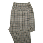 Mens Pants Joggers Brown Black White Plaid Drawstring Loose Harem Casual XL