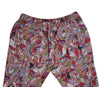 Mens Pants Joggers Multicolor Floral Linen Blend Loose Harem Casual Beach Large