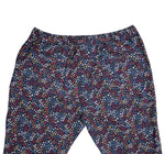 Mens Pants Joggers Multicolor Floral Drawstring Loose Harem Casual Beach Large