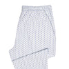 Mens Pants Joggers White Blue Floral Drawstring Loose Harem Casual Beach Large