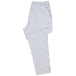 Mens Pants Joggers White Blue Floral Drawstring Loose Harem Casual Beach Large