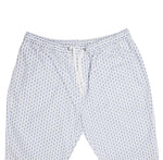 Mens Pants Joggers White Blue Floral Drawstring Loose Harem Casual Beach Large