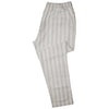 Mens Pants Joggers Beige White Striped Elastic Waist Loose Casual Beach Large