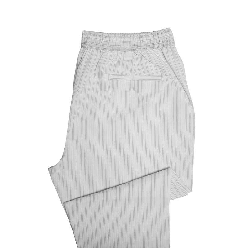 Mens Pants Joggers White Striped Stretch Drawstring Loose Harem Casual Large