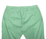 Mens Pants Joggers Green White Striped Drawstring Loose Harem Casual Beach XL