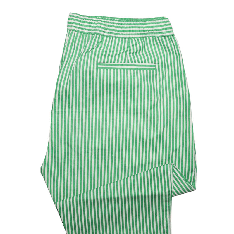 Mens Pants Joggers Green White Striped Drawstring Loose Harem Casual Beach XL