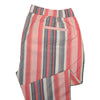 Mens Pants Joggers Pink Gray Red Striped Drawstring Loose Harem Casual Beach XL