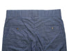 Men's Gurkha Pants Blue Barre Striped Wool Slim High Waist Flat Front Dress Trousers 36