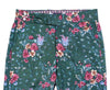 Men's Gurkha Pants Green Pink Blue Floral Slim High Waist Flat Front Dress Trousers 36