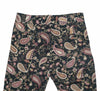 Men's Gurkha Pants Multicolor Paisley Floral Cotton Slim High Waist Flat Front Dress Trousers 34