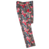 Men's Gurkha Pants Multicolor Floral Plaid Check Slim High Waist Flat Front Dress Trousers 34