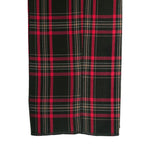 Men's Gurkha Pants Black Red Beige Plaid Check Wool Slim High Waist Flat Front Dress Trousers 32