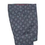Men's Gurkha Pants Blue Purple Red Geometric Cotton Slim High Waist Flat Front Dress Trousers 34