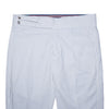 Mens Gurkha Pants Blue White Striped Seersucker Slim High Waist Flat Front 34