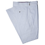 Mens Gurkha Pants Blue White Striped Seersucker Slim High Waist Flat Front 34