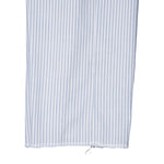 Mens Gurkha Pants Blue White Striped Seersucker Slim High Waist Flat Front 34