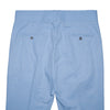 Mens Gurkha Pants Light Blue Textured Slim Straight High Waist Flat Front 34