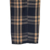 Mens Gurkha Pants Beige Navy Blue Plaid Check Wool Slim High Waist Flat Front 34