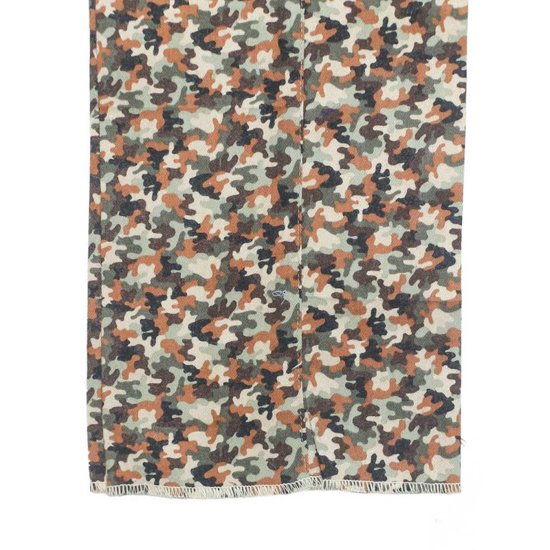 Mens Gurkha Pants Green Brown Camouflage Army Military Slim Dress Trousers 32