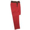 Men's Gurkha Pants Red Black Floral Slim High Waist Flat Front Dress Trousers 38