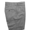 Men's Gurkha Pants Black White Check Plaid Slim High Waist Flat Front Dress Trousers 38