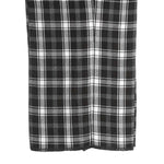 Men's Gurkha Pants Black White Plaid Wool Slim High Waist Flat Front Dress Trousers 36