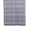 Men's Gurkha Pants Blue Orange Plaid Stretch Slim High Waist Flat Front Dress Trousers