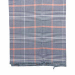 Men's Gurkha Pants Blue Orange Plaid Stretch Slim High Waist Flat Front Dress Trousers