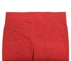 Men's Gurkha Pants Red Cotton Slim High Waist Flat Front Dress Trousers 38