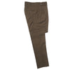 Men's Gurkha Pants Brown Wool Slim High Waist Flat Front Dress Trousers 38