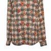 Mens Silk Shirt Button Up Multicolor Baroque Geometric Abstract Designer XL