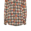 Mens Silk Shirt Button Up Multicolor Baroque Geometric Abstract Designer XL