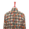 Mens Silk Shirt Button Up Multicolor Baroque Geometric Abstract Designer XL