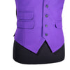Mens Waistcoat Suit Vest 40R Purple Formal Wedding Prom Party Fully Lined Lapels