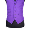 Mens Waistcoat Suit Vest 40R Purple Formal Wedding Prom Party Fully Lined Lapels