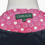 Mens Floral Vest 44R Pink White Cotton Waistcoat XL Formal Wedding Party