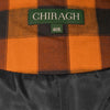 Mens Waistcoat Suit Lapel Vest 40R Orange Green Plaid Check Formal Wedding Party