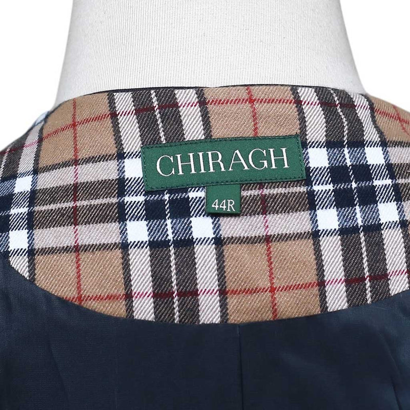 Mens Vest 44R Plaid Check Beige Black Wool Waistcoat XL Formal Wedding Party