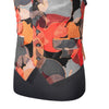 Mens Waistcoat Suit Vest 40R Gray Red Orange Abstract Formal Wedding Prom Party