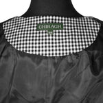 Mens Waistcoat 40R Suit Vest Lapel Black White Check Wool Formal Wedding Party