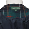 Mens Vest 44R Green Black Tartan Plaid Wool Waistcoat XL Formal Wedding Party