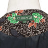 Mens Vest 44R Floral Brown Green Wool Lapel Waistcoat Formal Wedding Groom Party