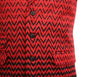 Mens Vest Suit Lapel Red Black Geometric Wool Formal Wedding Waistcoat XL 46