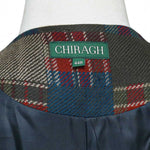 Mens Vest 44R Patchwork Wool Plaid Waistcoat Western Casual Preppy Wedding Party
