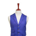 Mens Vest 44R Purple Wool Lapel Waistcoat XL Formal Wedding Groom Prom Party