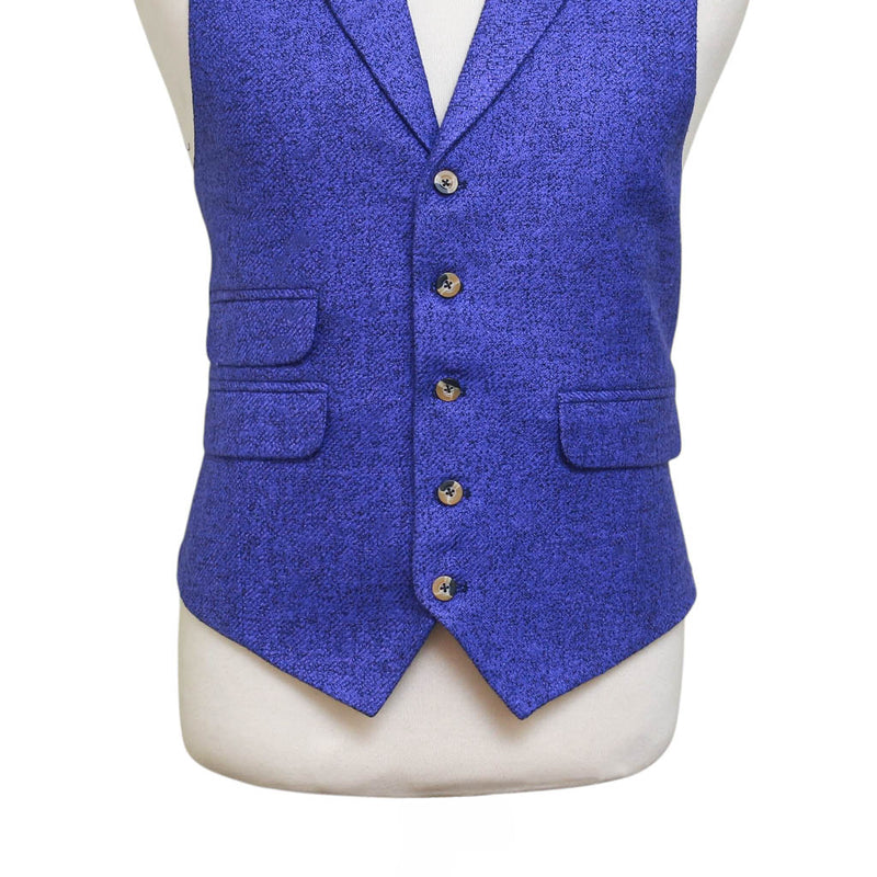 Mens Vest 44R Purple Wool Lapel Waistcoat XL Formal Wedding Groom Prom Party
