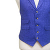 Mens Vest 44R Purple Wool Lapel Waistcoat XL Formal Wedding Groom Prom Party