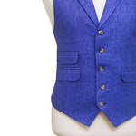 Mens Vest 44R Purple Wool Lapel Waistcoat XL Formal Wedding Groom Prom Party