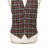 Mens Plaid Vest 44R Brown Gray Lambswool Waistcoat XL Western Casual Preppy